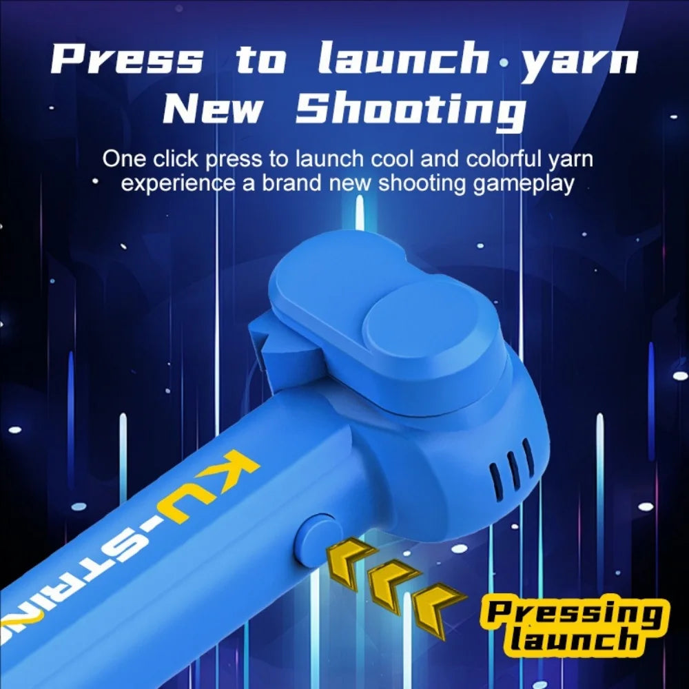 Glow-in-the-Dark Electric Rope Launcher – Fun Toy for Kids, Cats & Pets | Creative Decompression Play