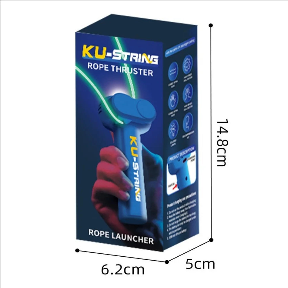 Glow-in-the-Dark Electric Rope Launcher – Fun Toy for Kids, Cats & Pets | Creative Decompression Play