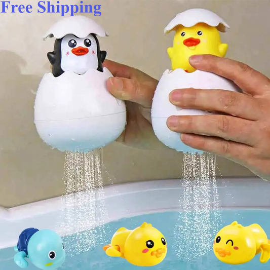 Duck & Penguin Interactive Bath Toy - Fun water toy for Kids