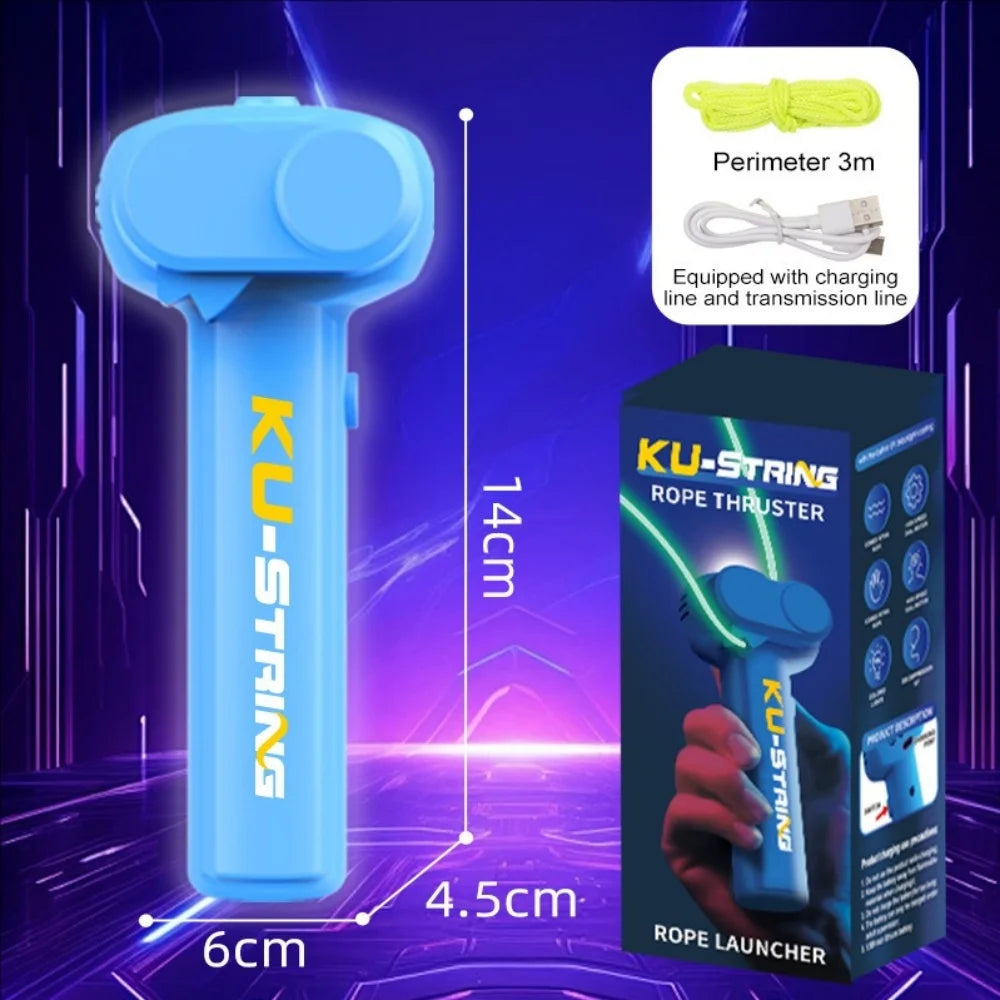 Glow-in-the-Dark Electric Rope Launcher – Fun Toy for Kids, Cats & Pets | Creative Decompression Play