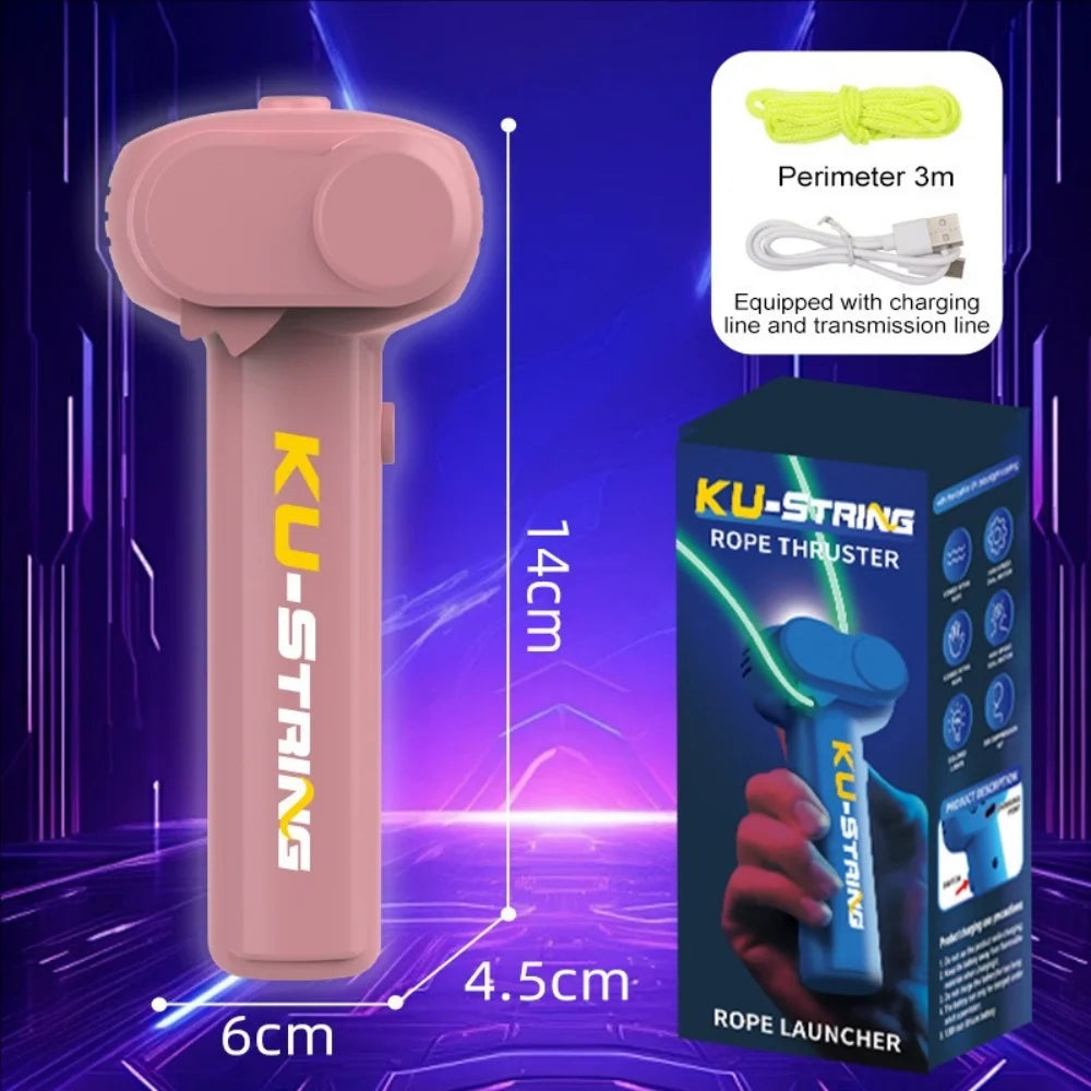 Glow-in-the-Dark Electric Rope Launcher – Fun Toy for Kids, Cats & Pets | Creative Decompression Play