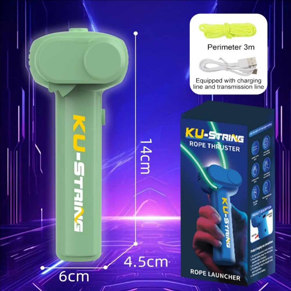 Glow-in-the-Dark Electric Rope Launcher – Fun Toy for Kids, Cats & Pets | Creative Decompression Play