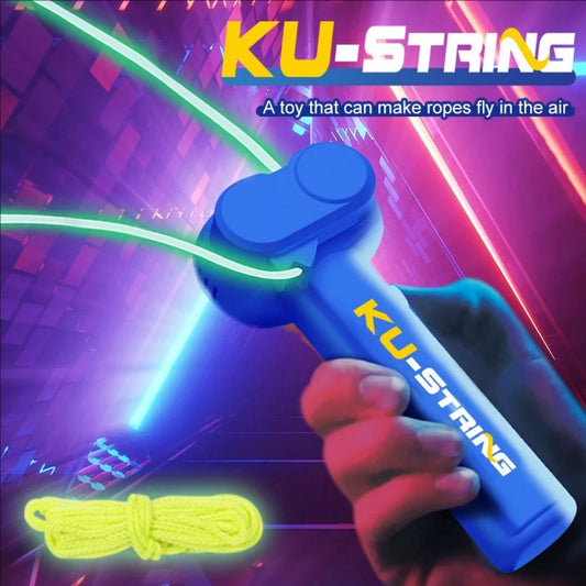 Glow-in-the-Dark Electric Rope Launcher – Fun Toy for Kids, Cats & Pets | Creative Decompression Play